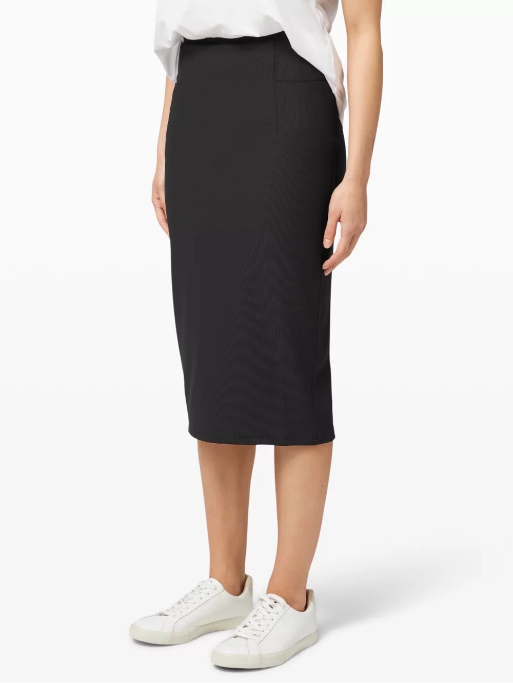 lululemon athletica Black Midi Pencil Skirt - Sleek High-Rise